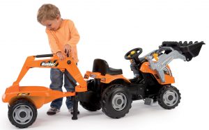 Velký traktor pro děti s pedály Smoby Max