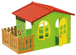 Dětský zahradní domek s plotem Mochtoys
